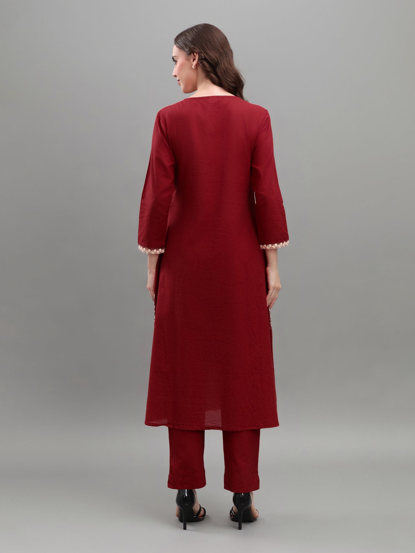 Maroon Crimson Royale Kurti