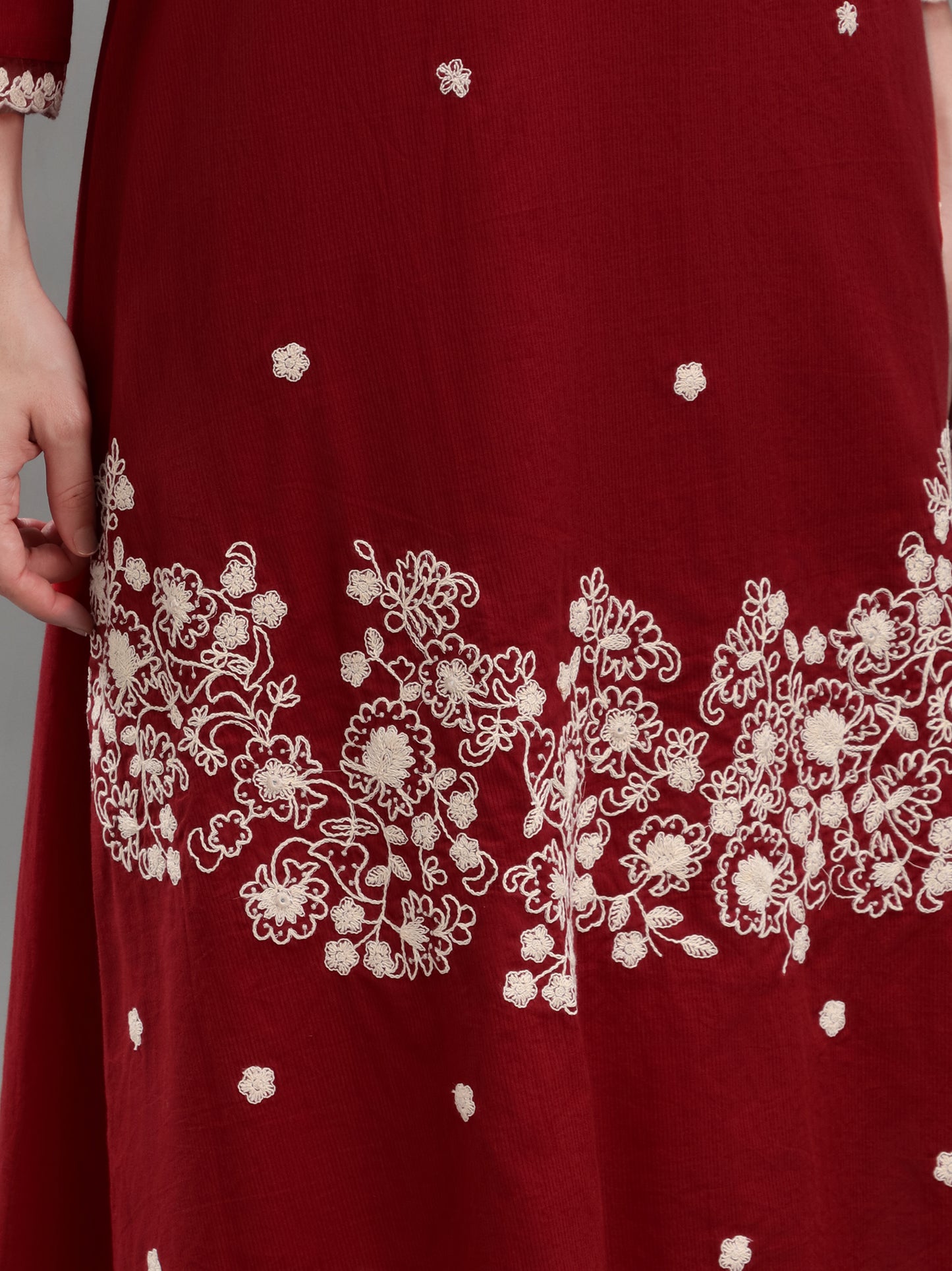 Maroon Crimson Royale Kurti