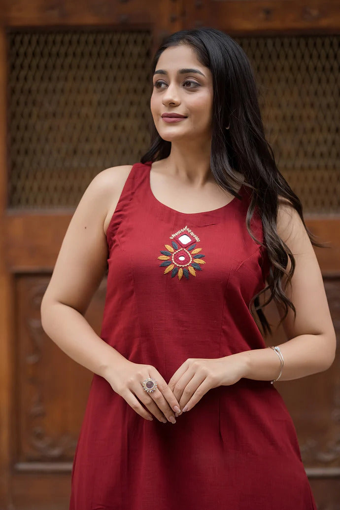 Yellow A-Line Top & Palazzo Set – Elegant Handcrafted Festive Co-ord | Laxurine Luxe Collection